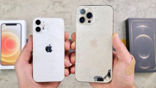 Drop test: iPhone 12 Mini vs 12 Pro Max (Video)