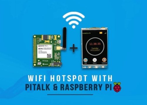 Raspberry Pi smartphone and hotspot project using PiTalk