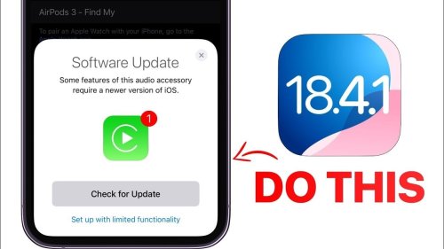 GOT iOS 18.4.1? - Do These Things RIGHT AWAY!