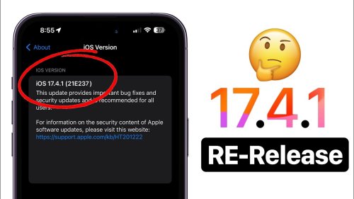 Apple Releases a New Version of iOS 17.4.1
