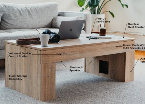 Coolest smart coffee table hits Kickstarter