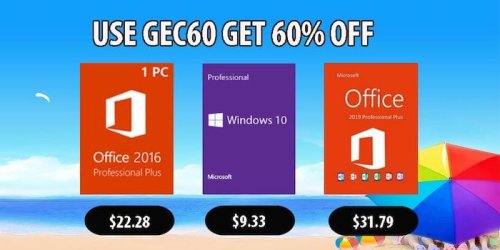 Summer Promotion: Windows 10 Pro key @ $9.33, Office 2019 Pro @ $31.79 from MMORC