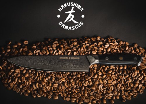 Nakushima Damascus chef knife collection hit Kickstarter