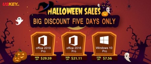 Halloween Sales: Windows 10 Pro with $7.56 and Office 2016 Pro with $21.11