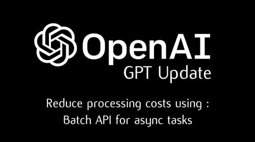 Use the new ChatGPT Batch API reduces processing costs