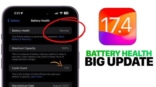 iOS 17.4 Brings Major Battery Changes to the iPhone (Video)