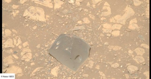 L'Œil de GEO: retrouvée sur Mars, cette étrange roche sombre et trouée intrigue la Nasa