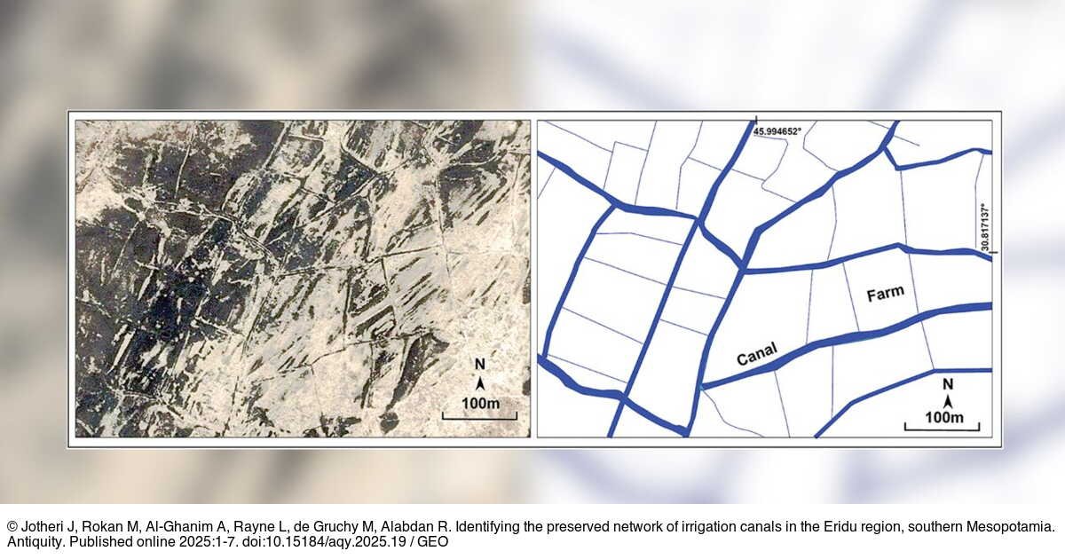 Un vaste réseau de canaux caché sous la première ville du monde révèle le génie hydraulique des Sumériens