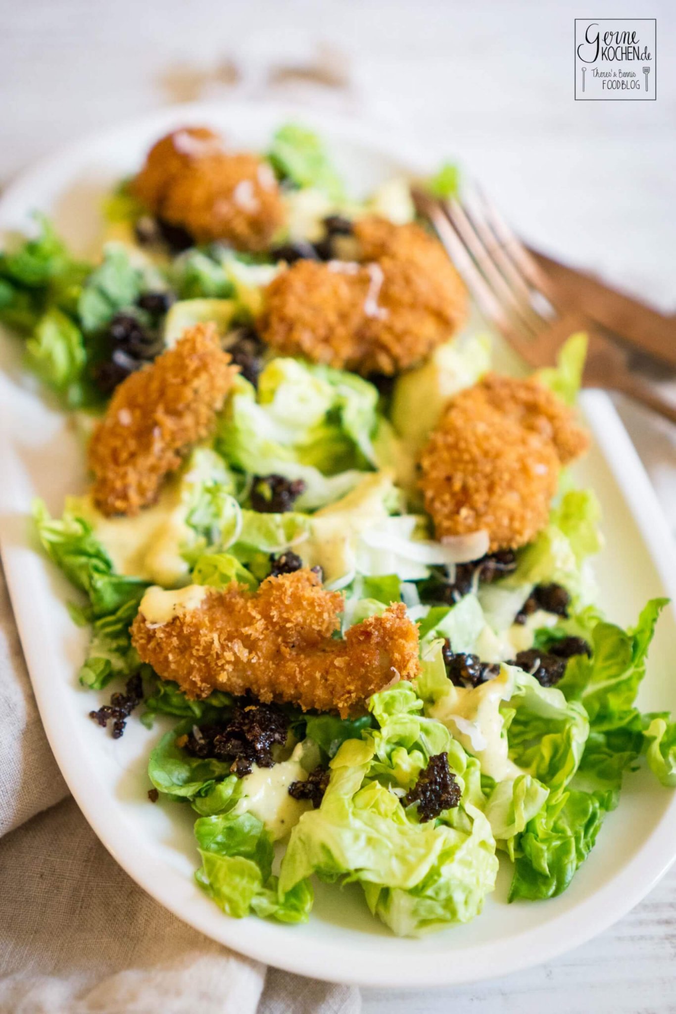 Caesar Salad mit Pumpernickelcrunch - Wenn AEG einlädt