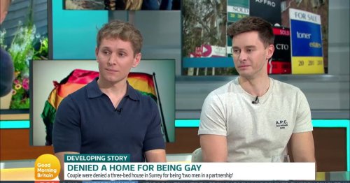 Same-sex couple respond after being denied house viewing