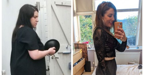 Surrey woman who binge ate pizza before burning the box loses six stone