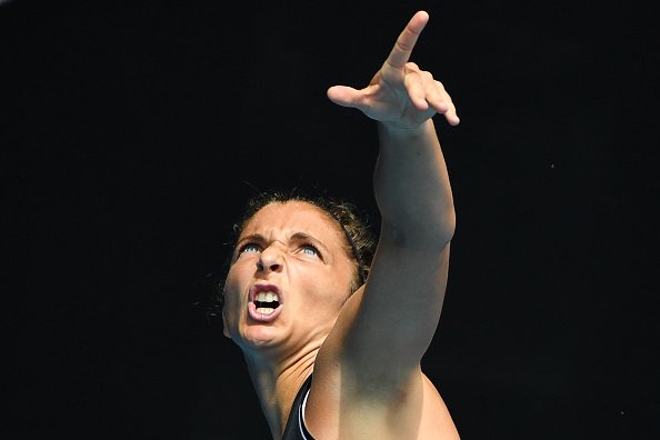 Sara Errani durante il match contro Hsieh Su-Wei agli Australian Open