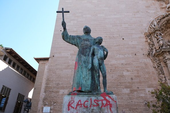 Junípero Serra statue defaced in Spain