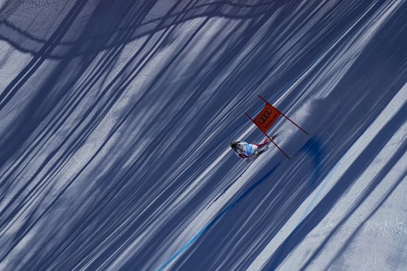 Lara Gut-Behrami si allena per i Campionati Mondiali di Sci a Cortina