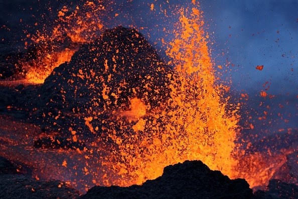 Piton de la Fournaise volcano, Reunion Island