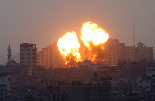 Explosion After Airstrike on Gaza City