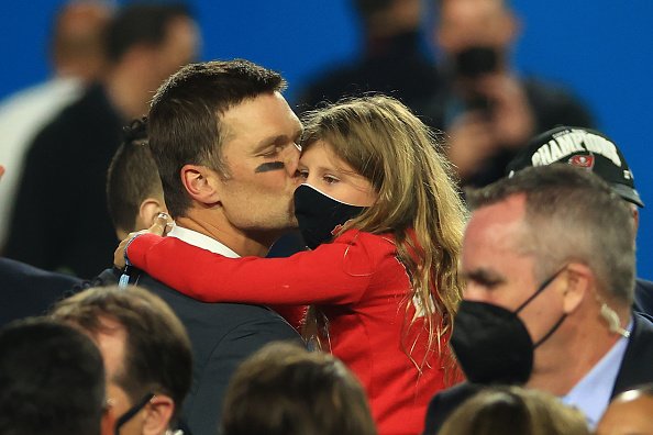 Tom Brady con la figlia Vivian Brady