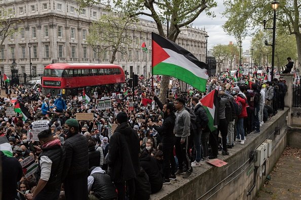 London Demonstrators Protest Escalating Violence in Gaza