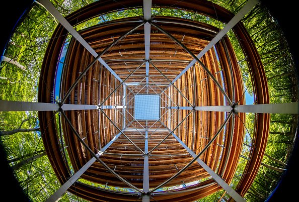 Inside the Usedom observational tower