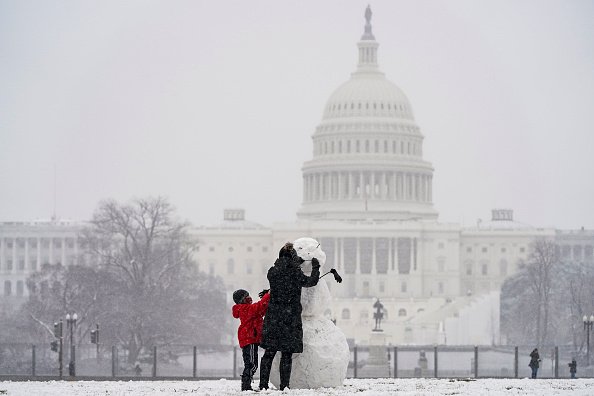 Capitol snowman