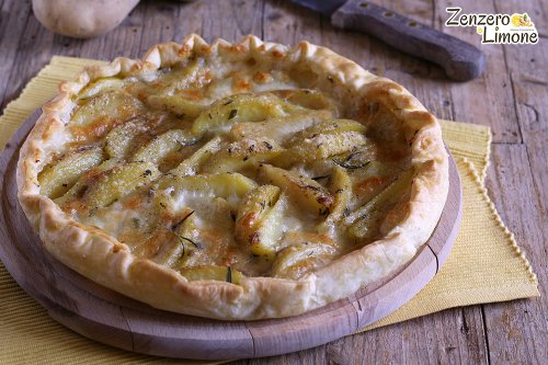 Torta salata patate e mozzarella | Zenzero e Limone