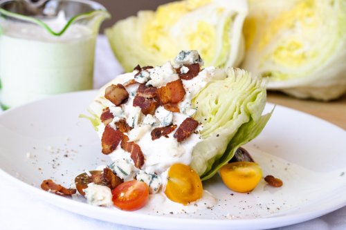 Iceberg Wedges Salad with Blue Cheese Dressing