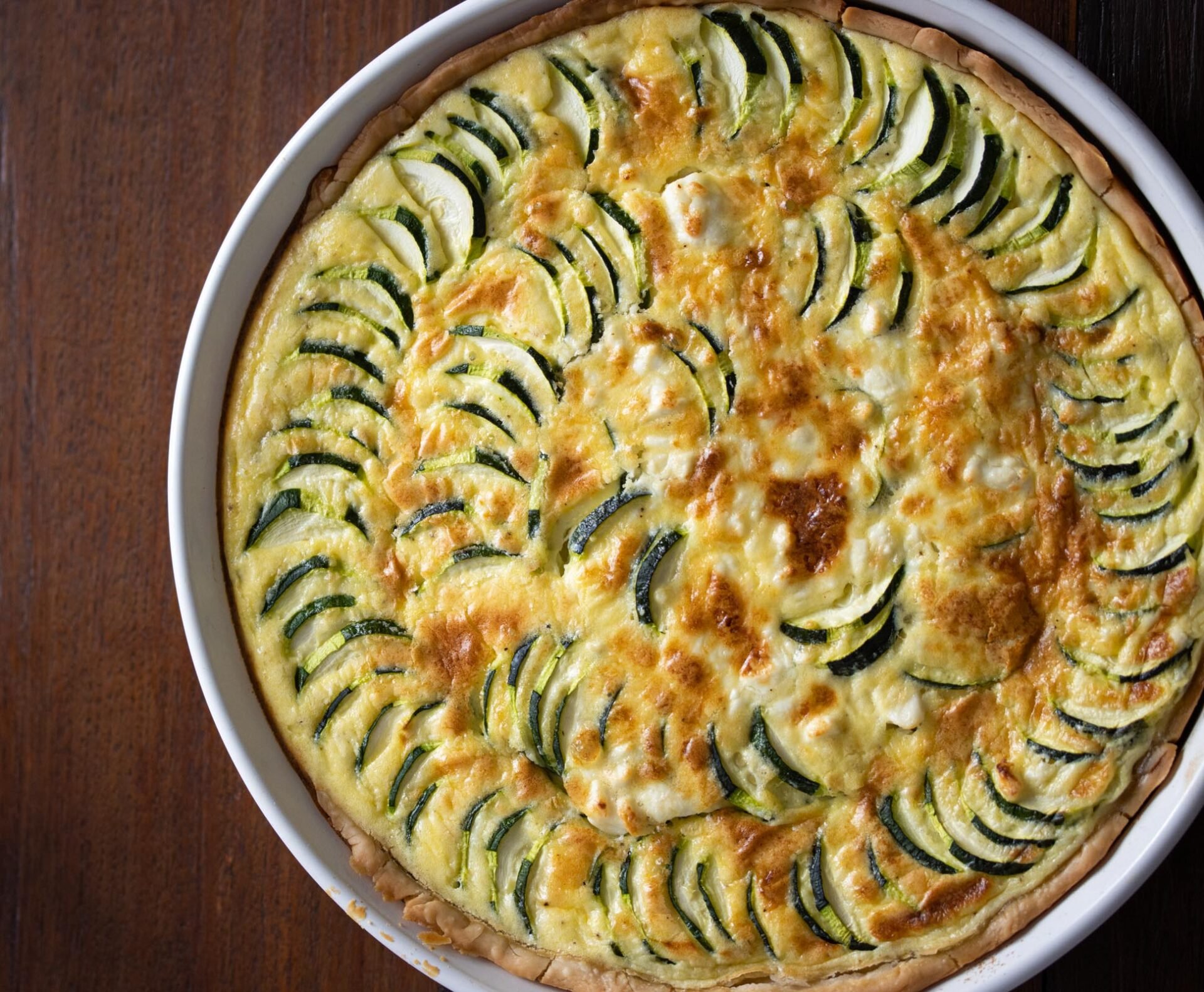 Zucchini Feta Cheese Quiche