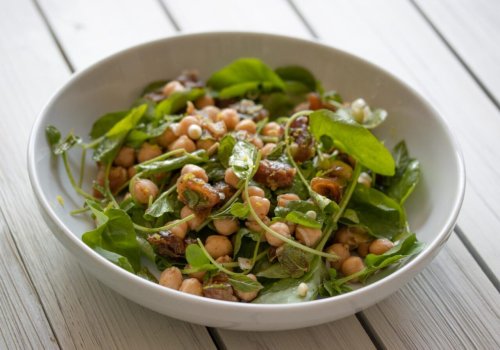 Savory Cresson, Garbanzo Beans, Dates Salad