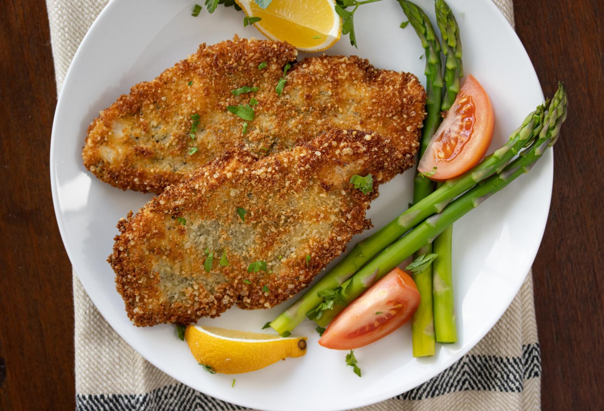 Parmesan, Panko Crusted Chicken Cutlets