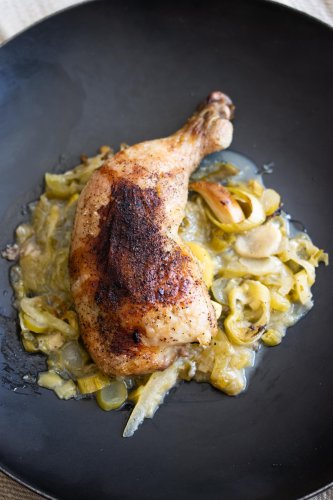 Chicken with Leeks and Lemon