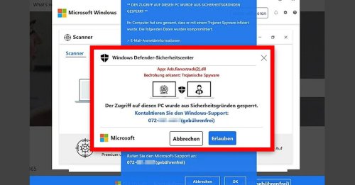 Windows-Defender-Sicherheitswarnung – nicht anrufen!