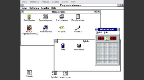 Windows 3.1 installieren mit Virtualbox