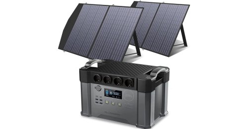 Bei Amazon: Solargenerator mit großem Akku und 2 Solarzellen zum Hammerpreis