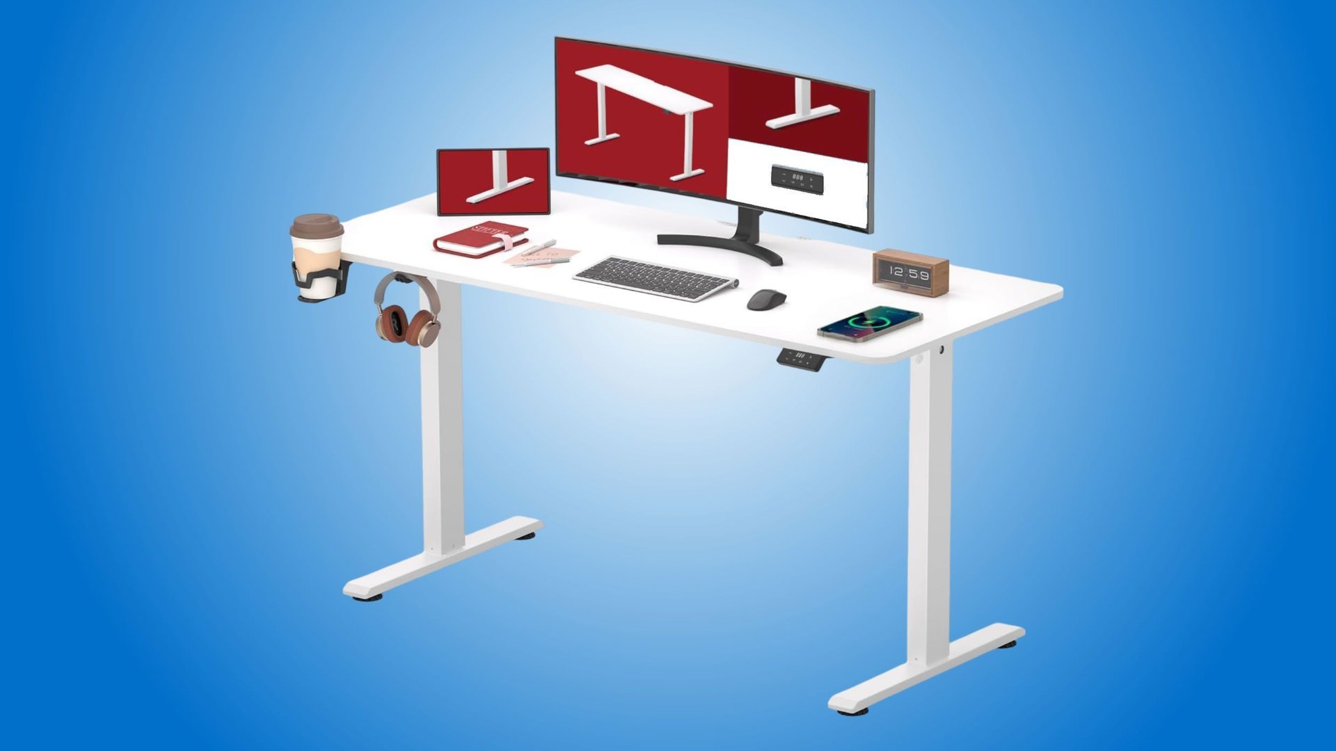 Perfekt fürs Homeoffice: Höhenverstellbarer Schreibtisch bei Amazon zum Tiefstpreis zu haben