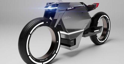Model M: So abgefahren könnte ein Motorrad von Tesla aussehen