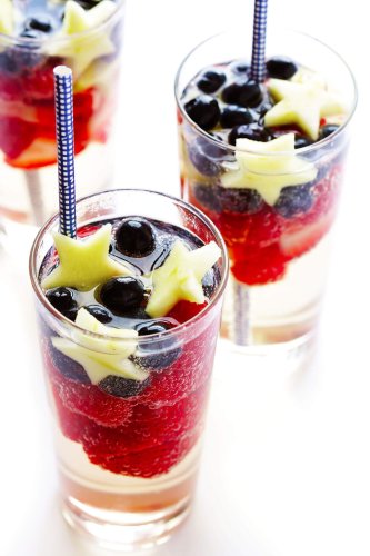 Sparkling Red White and Blue Sangria | Gimme Some Oven