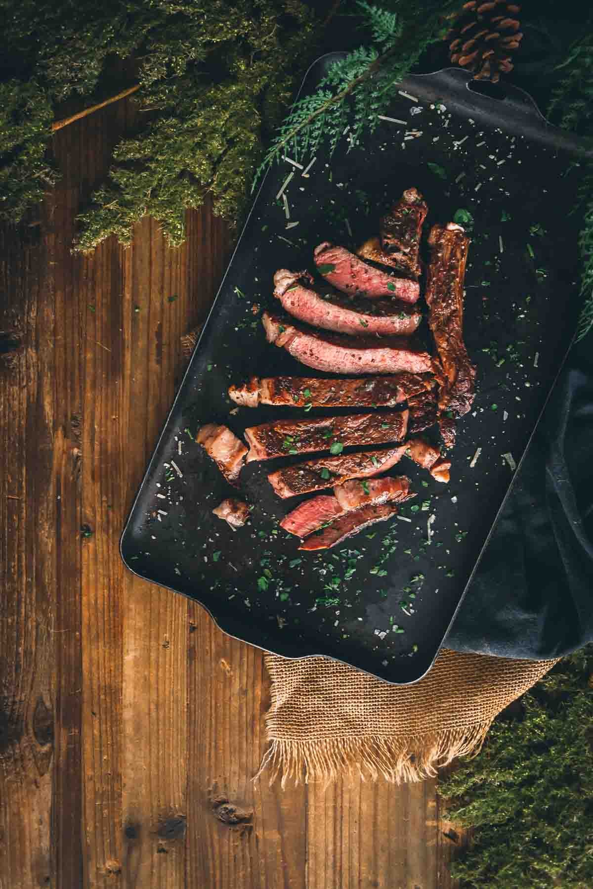 Grilled Bone in Ribeye Steaks