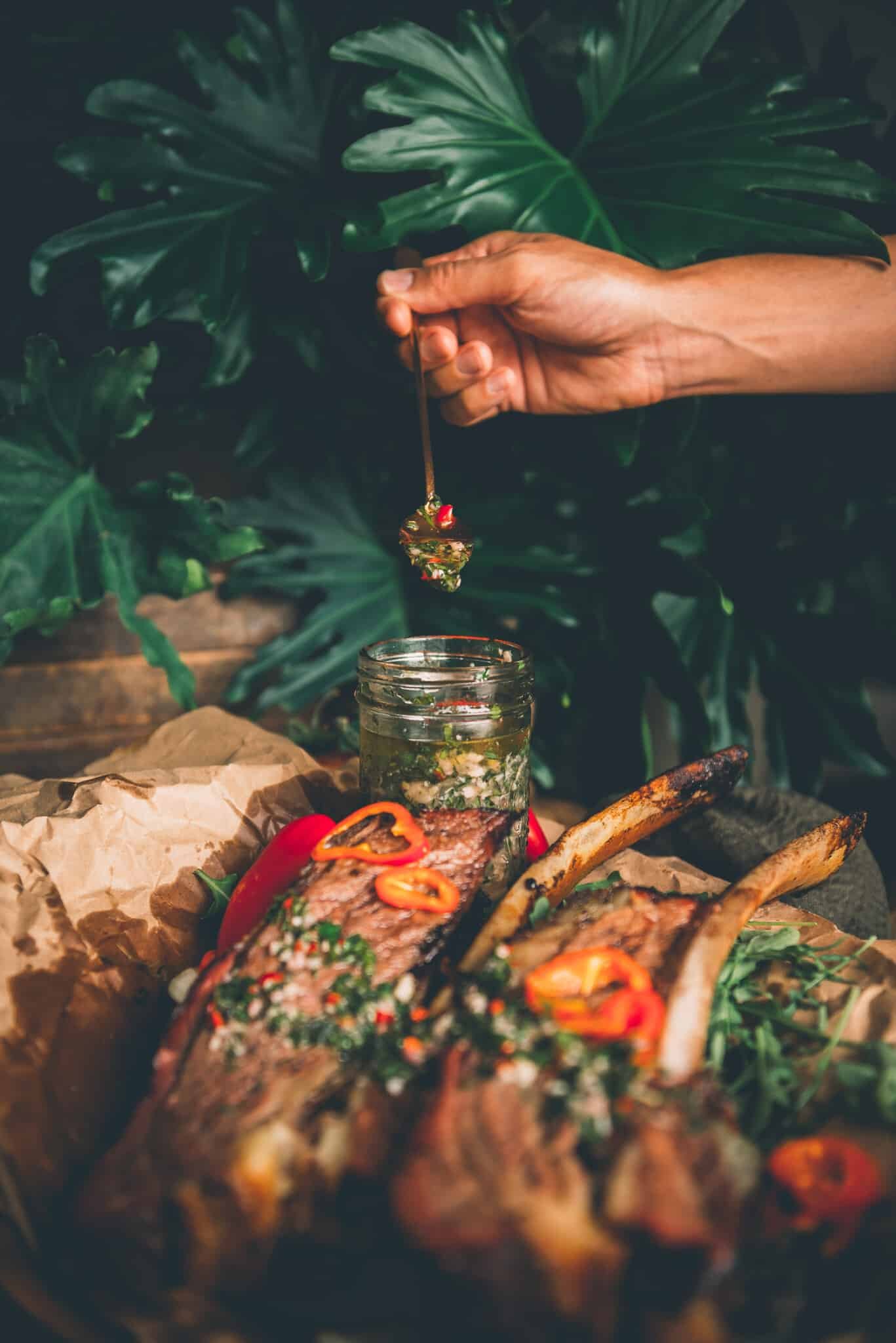 Homemade Cilantro Chimichurri
