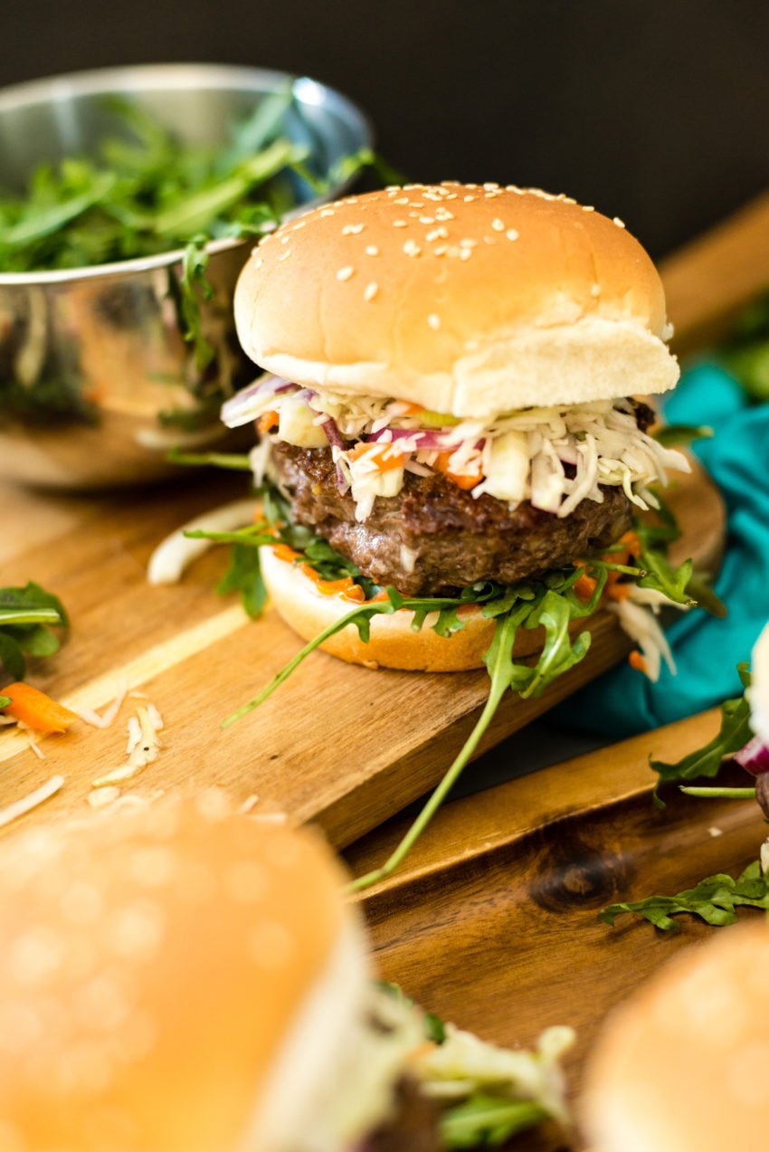 Short Rib Burgers with Lemongrass & Fennel Slaw & Cuisinart 360 Griddle Review