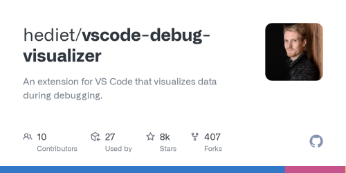 GitHub - hediet/vscode-debug-visualizer: An extension for VS Code that visualizes data during debugging.