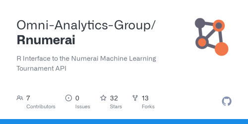 GitHub - Omni-Analytics-Group/Rnumerai: R Interface to the Numerai Machine Learning Tournament API