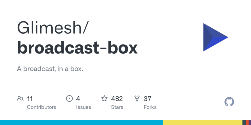 GitHub - Glimesh/broadcast-box: A broadcast, in a box.
