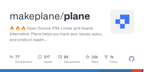 GitHub - makeplane/plane: 🔥 🔥 🔥 Open Source JIRA, Linear and Asana Alternative. Plane helps you track your issues, epics, and product roadmaps in the simplest way possible.