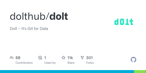 GitHub - dolthub/dolt: Dolt – It's Git for Data