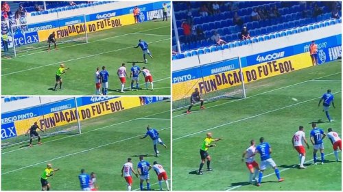 Strangest penalty ever? CD Feirense striker scores penalty with bizarre technique