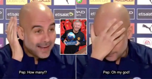 Pep Guardiola left stunned when told how many Manager of the Month awards Sir Alex Ferguson won