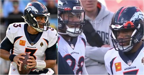 Russell Wilson: Footage emerges of tense moment between Broncos QB and teammate
