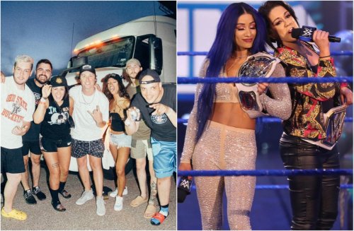 Bayley and Sasha Banks are spotted at concert together over the weekend