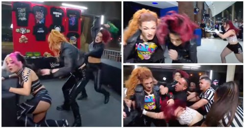 WWE Raw: Becky Lynch brawl spilled into arena concourse and it was chaos