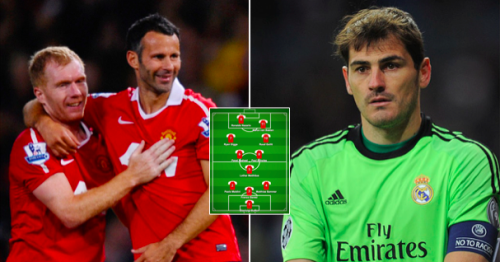 Iker Casillas picked Paul Scholes & Ryan Giggs when asked to name his greatest ever XI